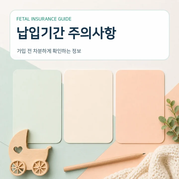 태아보험 납입기간 주의사항