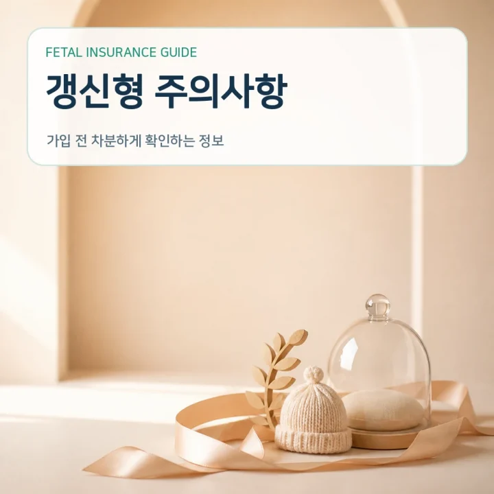 태아보험 갱신형 주의사항