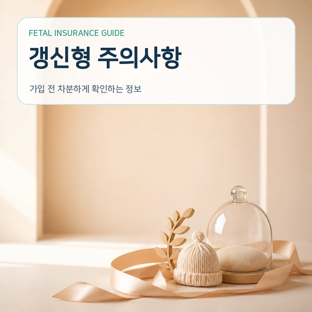 태아보험 갱신형 주의사항