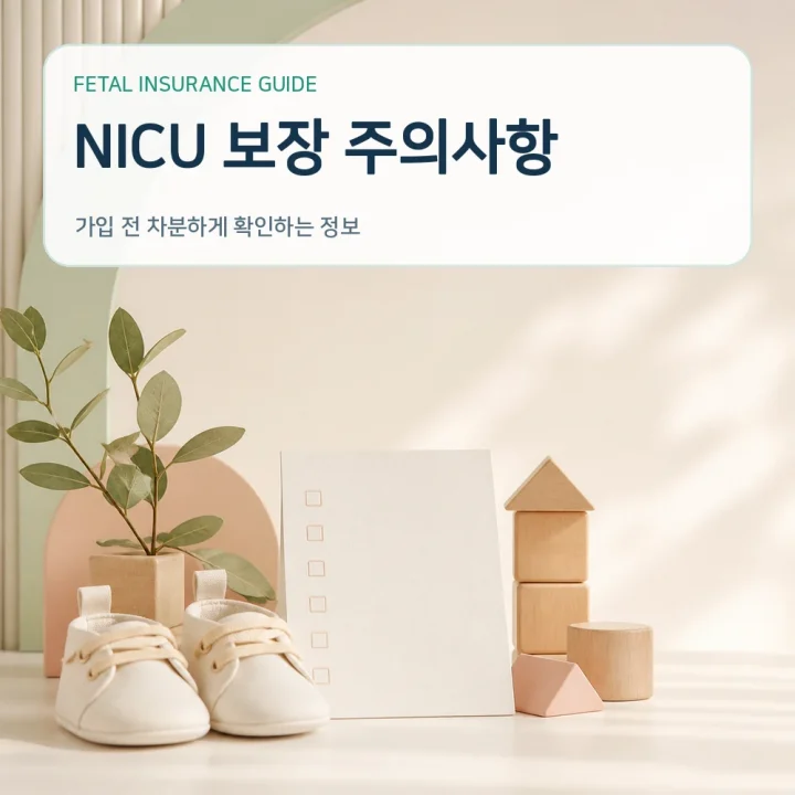 태아보험 NICU 보장 주의사항