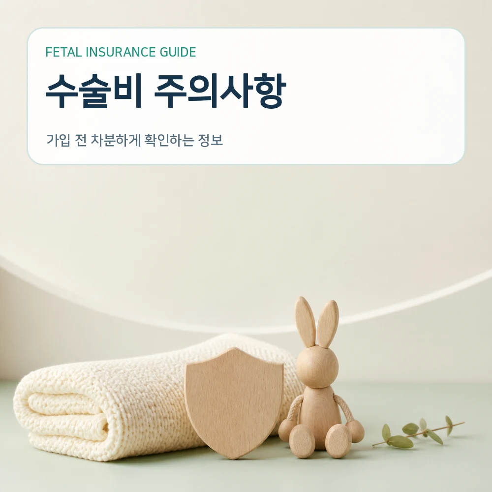 태아보험 수술비 주의사항