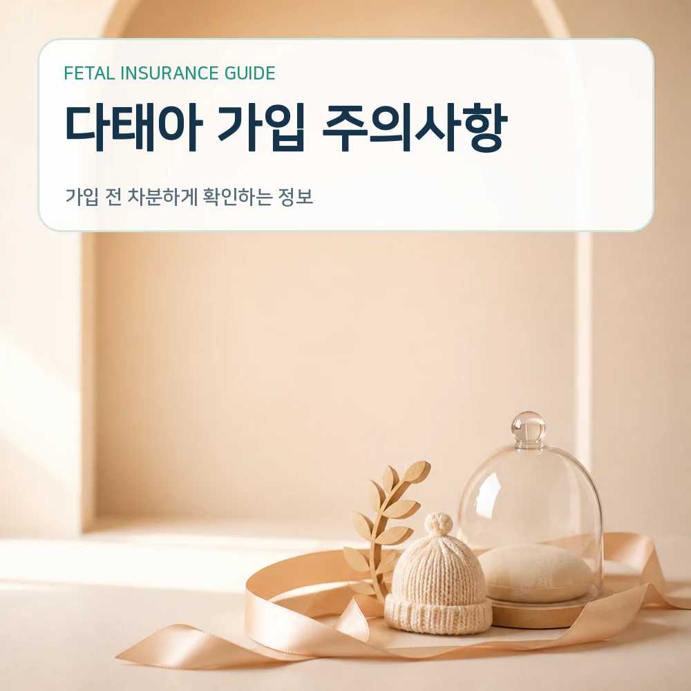 태아보험 다태아 가입 주의사항